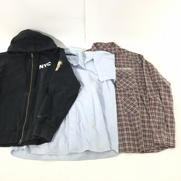 実際に弊社で買取させて頂いた【おまとめ】BackChannel/バックチャンネル ジップパーカー/チェックシャツ 等の画像 1枚目