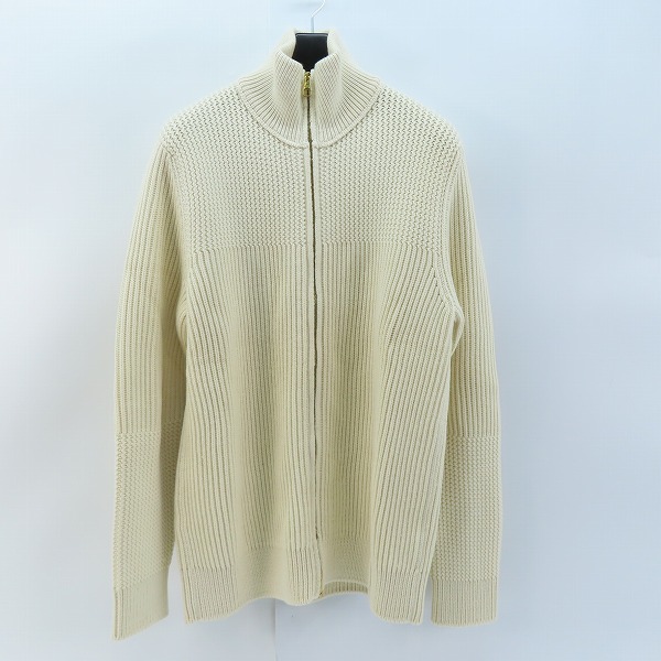 実際に弊社で買取させて頂いたLOUIS VUITTON/ルイ ヴィトン LVロゴ ジップアップ ドライバーズニット M