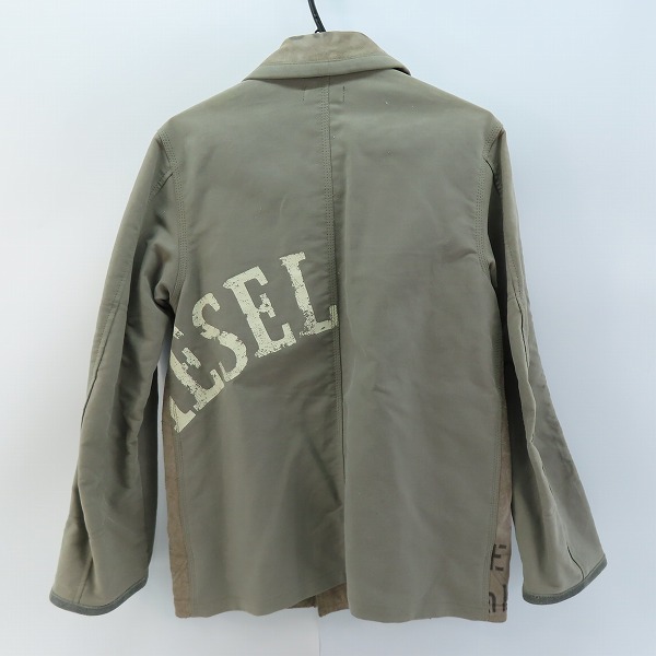 実際に弊社で買取させて頂いた【JPタグ】DIESEL/ディーゼル ステンシル レザー ジャケット Mの画像 1枚目