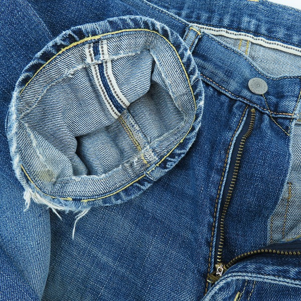 実際に弊社で買取させて頂いたvisvim/ビズビム デニムパンツ ジーンズ リペア加工 スネイクパッチ W32/L32の画像 3枚目