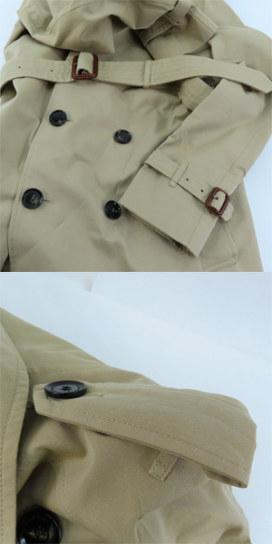 実際に弊社で買取させて頂いたBURBERRY PRORSUM/バーバリープローサム トレンチコート ノバチェック 3761564/61E/46R の画像 7枚目