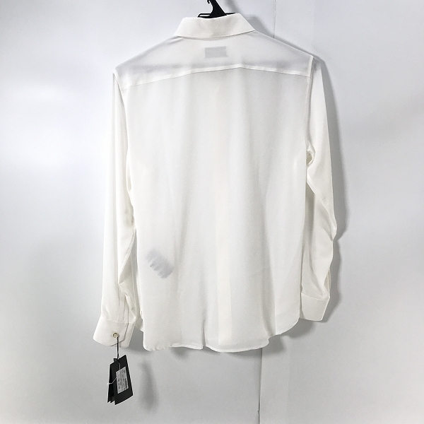 実際に弊社で買取させて頂いた(1)【未使用】SAINT LAURENT/サンローラン シルク100％ 長袖シャツ 510433 Y100W/F38の画像 1枚目