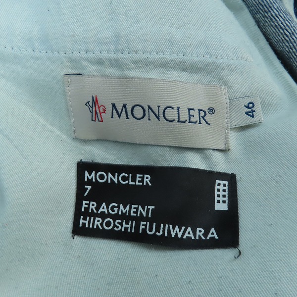 実際に弊社で買取させて頂いた【JPタグ】MONCLER GENIUS×fragment design/モンクレール×フラグメントデザイン PANTALONE デニムパンツ D209U1200130 46の画像 3枚目