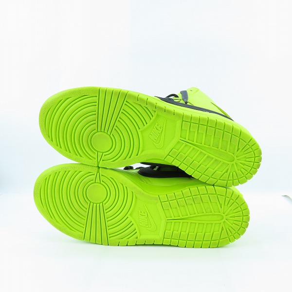 実際に弊社で買取させて頂いたNIKE×AMBUSH/ナイキ×アンブッシュ DUNK HIGH/ダンクハイ フラッシュライム CU7544-300/26の画像 2枚目