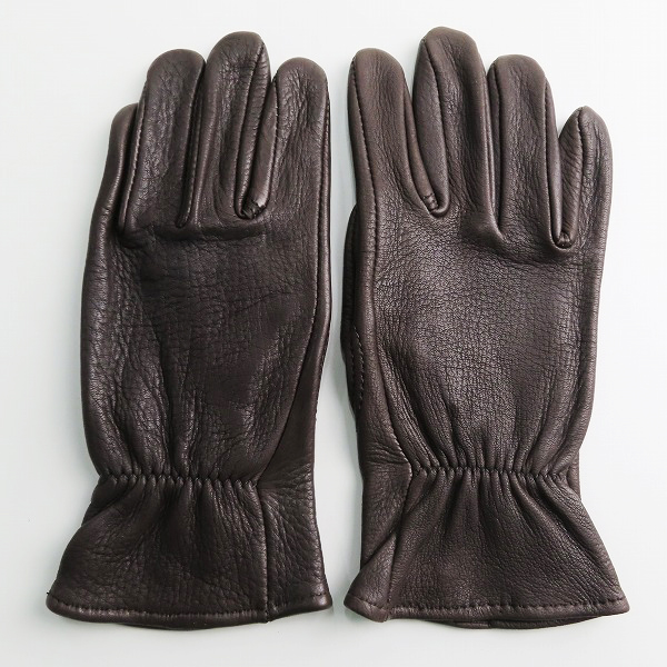 実際に弊社で買取させて頂いたCHURCHILL/チャーチル ディアスキン/鹿革 米国製 グローブ ウォールナット/S