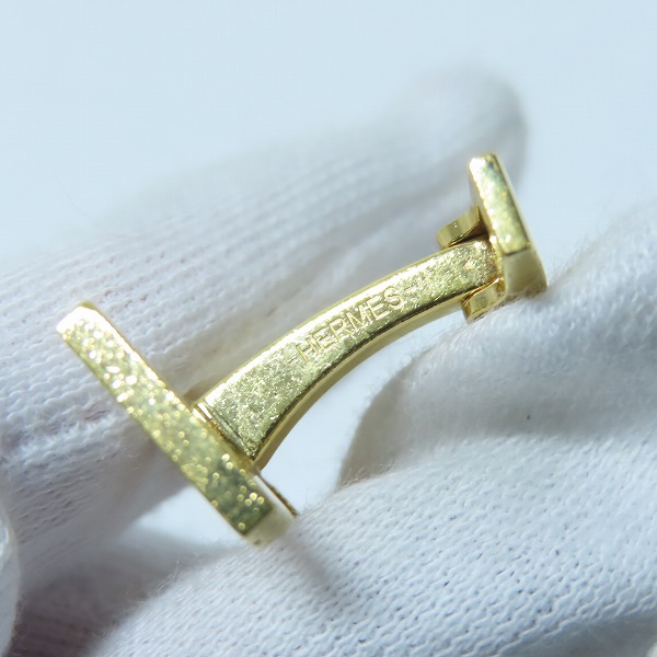 実際に弊社で買取させて頂いたHERMES/エルメス Hモチーフ カフリンクス/カフス の画像 5枚目