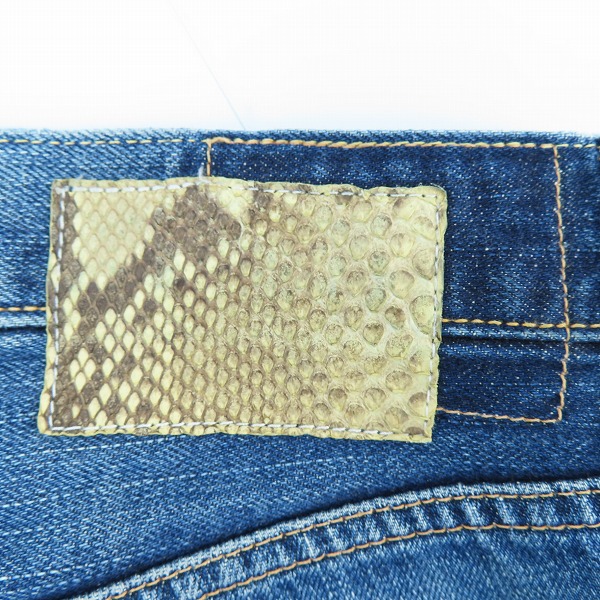 実際に弊社で買取させて頂いたvisvim/ビズビム デニムパンツ ジーンズ リペア加工 スネイクパッチ W32/L32の画像 2枚目