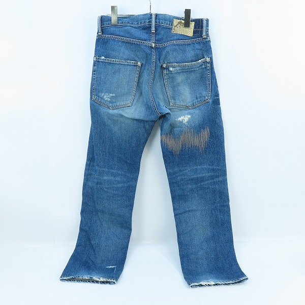 実際に弊社で買取させて頂いたvisvim/ビズビム デニムパンツ ジーンズ リペア加工 スネイクパッチ W32/L32の画像 1枚目
