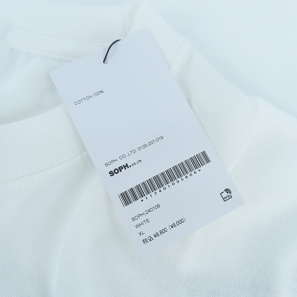実際に弊社で買取させて頂いた(2)【未使用】SOPHNET./ソフネット DAZN with YOICHIRO UCHIDA SHINJI ONO TEE/小野伸二 プリントTシャツ SOPH-240109/XLの画像 5枚目