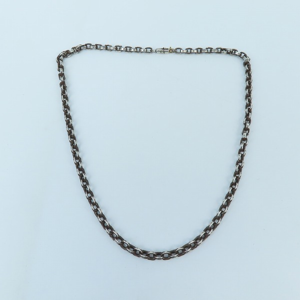 実際に弊社で買取させて頂いたCHROME HEARTS/クロムハーツ PAPER CHAIN 18/ペーパーチェーン 18インチの画像 6枚目