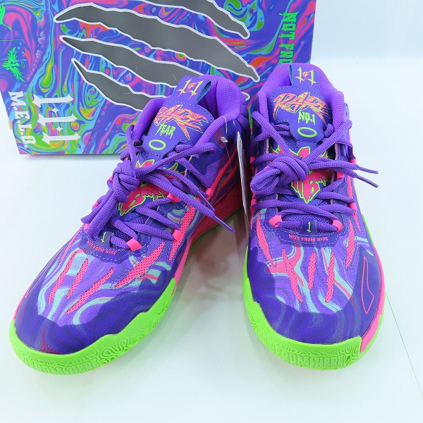 実際に弊社で買取させて頂いた【未使用】PUMA/プーマ シューズ ラメロボール MB.03 Toxic 378916-01/26.5