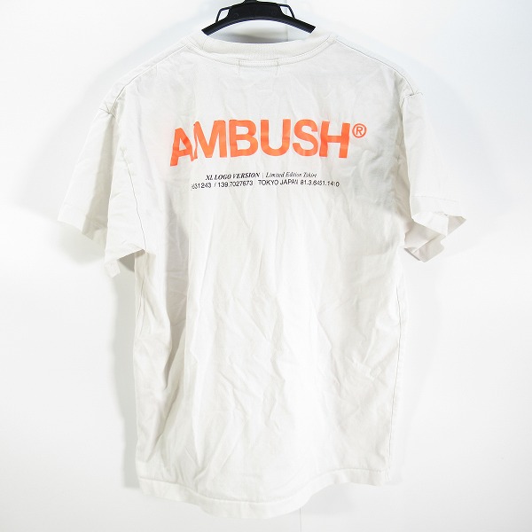 実際に弊社で買取させて頂いたAMBUSH/アンブッシュ LOGO T-SHIRT/Tシャツ 1211698/3の画像 1枚目