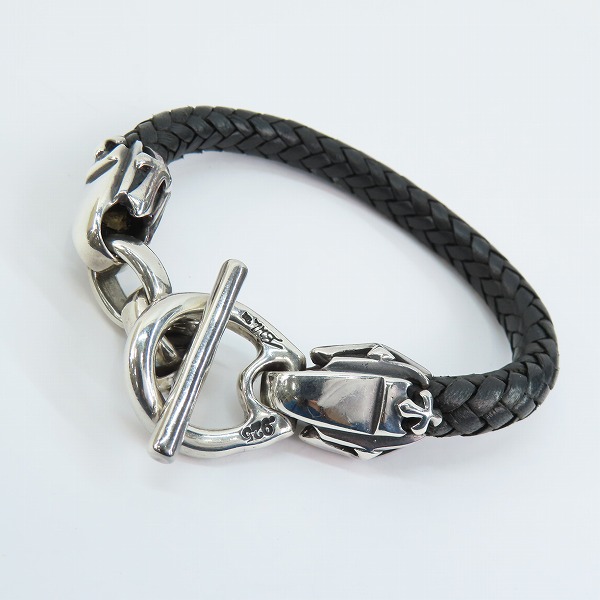 実際に弊社で買取させて頂いたBWL/ビルウォールレザー レザーブレスレット Tバー