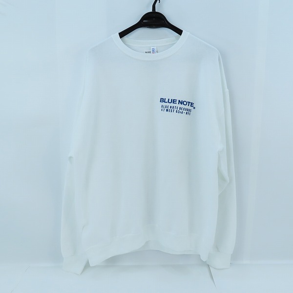 実際に弊社で買取させて頂いたWACKO MARIA/ワコマリア BLUE NOTE SWEAT SHIRT クルーネック スウェット ホワイト/XL