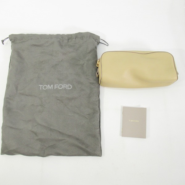 実際に弊社で買取させて頂いたTOM FORD/トムフォード レザー コスメポーチの画像 7枚目
