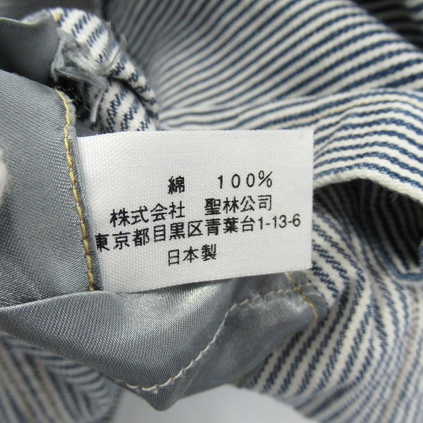 実際に弊社で買取させて頂いたBLUE BLUE/ブルーブルー ウエスタン ストライプシャツ /2の画像 4枚目