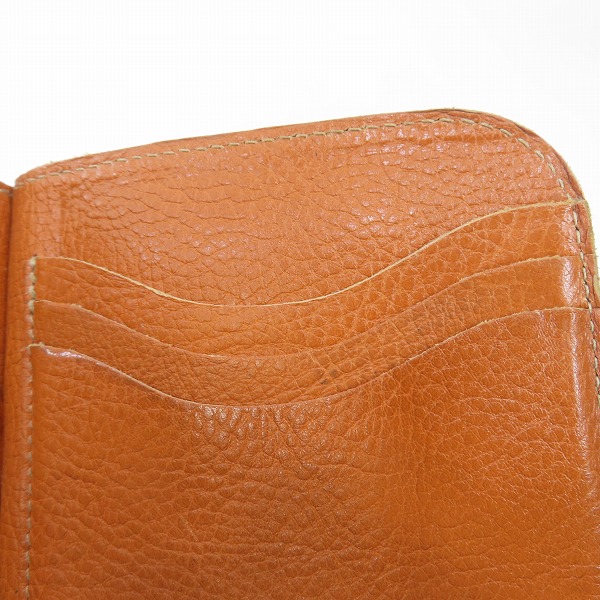実際に弊社で買取させて頂いたIL BISONTE/イルビゾンテ レザー マネークリップウォレット コインケース付きの画像 8枚目