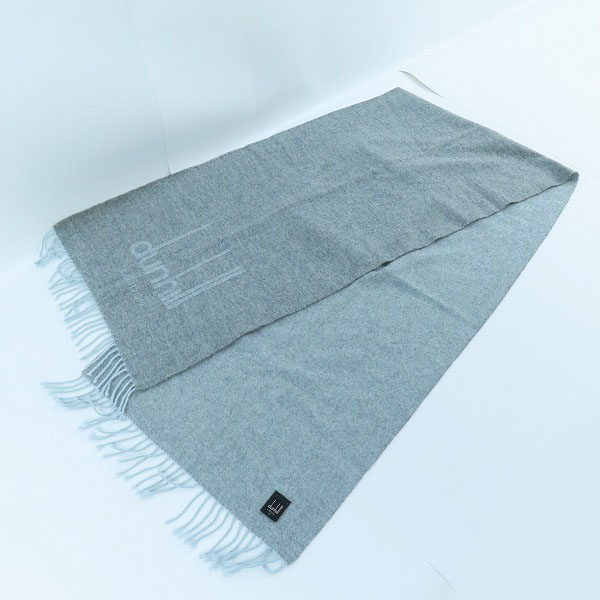 実際に弊社で買取させて頂いたDunhill LONDON/ダンヒル ロンドン ロゴ カシミア100% マフラーの画像 3枚目