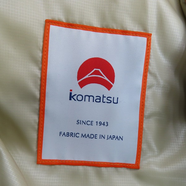 実際に弊社で買取させて頂いたBEAMS PLUS×KOMATSU/ビームスプラス×コマツ プリマロフト パデットベスト 11-06-0840-139 20F-BP009/Lの画像 3枚目