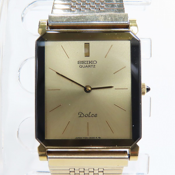 実際に弊社で買取させて頂いたSEIKO/セイコー Dolce/ドルチェ スクエア クォーツ/ウォッチ/腕時計 7730-5020【動作未確認】