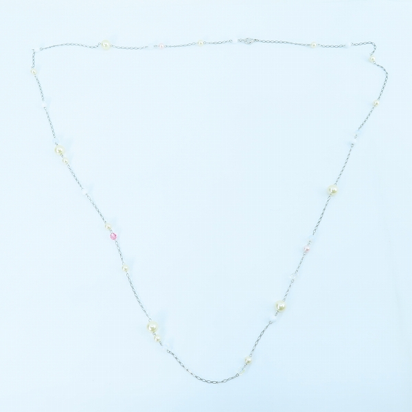 実際に弊社で買取させて頂いたANNA SUI/アナスイ パール/ストーン ロングネックレス/ピアス 2点セット の画像 3枚目