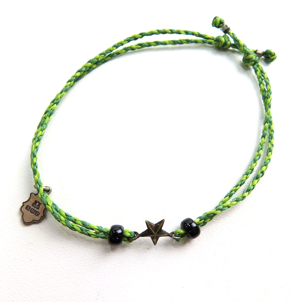 実際に弊社で買取させて頂いた(1)AMP JAPAN/アンプジャパン スター ブレスレット グリーンの画像 1枚目