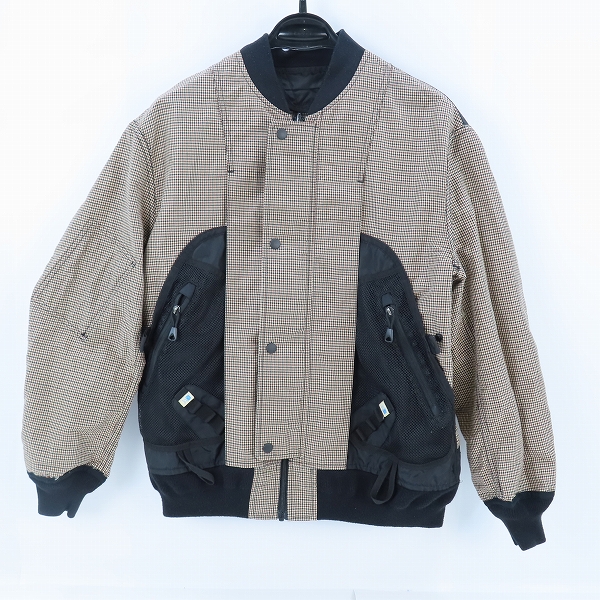 実際に弊社で買取させて頂いたJUNYA WATANABE COMME des GARCONS MAN×KARRIMOR/ジュンヤワタナ×カリマー チェックリバーシブルジャケット/XSの画像 2枚目