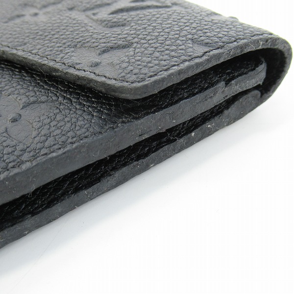 実際に弊社で買取させて頂いたLOUIS VUITTON/ルイヴィトン モノグラム アンプラント 三つ折り財布 ウォレット ブラックの画像 8枚目