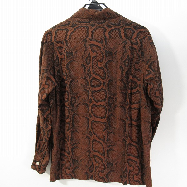 実際に弊社で買取させて頂いたWACKO MARIA/ワコマリア 長袖 オープンシャツ パイソン/Sの画像 1枚目