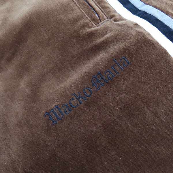 実際に弊社で買取させて頂いたWACKO MARIA/ワコマリア 24SS ベルベットトラックパンツ /Lの画像 6枚目