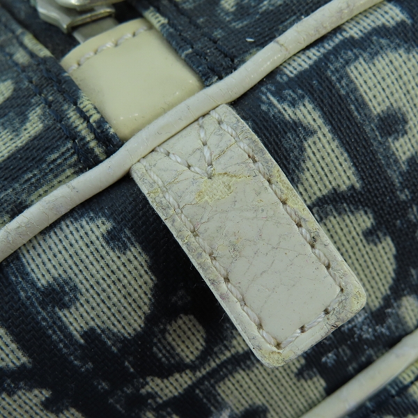 実際に弊社で買取させて頂いたChristian Dior/クリスチャンディオール トロッター柄 ミニボストンバッグ ハンドバッグ ナンバー2の画像 6枚目