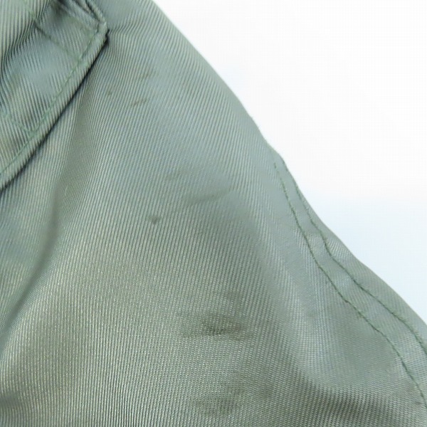 実際に弊社で買取させて頂いたALPHA INDUSTRIES/アルファ インダストリーズ フライトジャケット 8415-01-010-1912 カーキ/Sの画像 7枚目