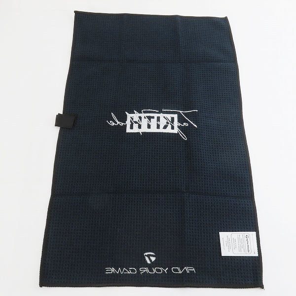 実際に弊社で買取させて頂いた【未使用】Kith×TaylorMade/キス×テーラーメイド Cart Towel カートタオル BLACKの画像 1枚目