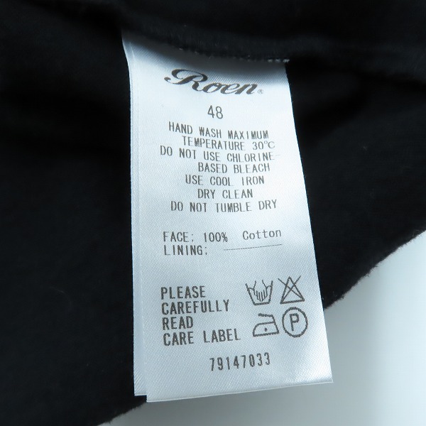 実際に弊社で買取させて頂いたRoen×Disney/ロエン×ディズニー ミッキーマウス ピースサイン Tシャツ 79147033 /48の画像 4枚目