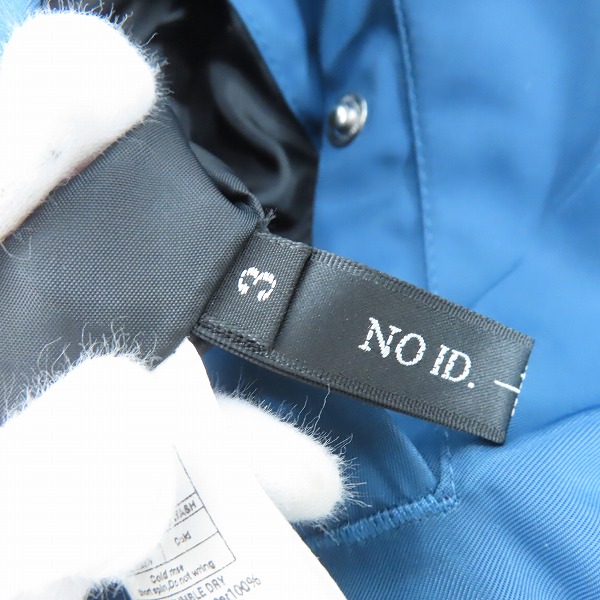 実際に弊社で買取させて頂いた【未使用】NO ID. BLACK/ノーアイディー アナーキー MA-1 フライトジャケット 439013-973B 3の画像 5枚目