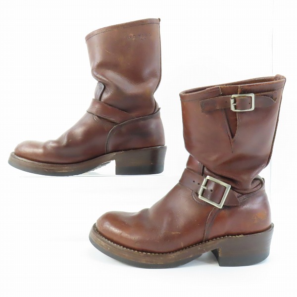 実際に弊社で買取させて頂いたRED WING/レッドウィング エンジニアブーツ 羽タグ PT83/8Dの画像 3枚目