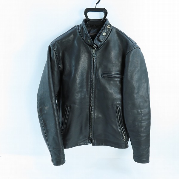 実際に弊社で買取させて頂いたSchott/ショット ボアライナー付き シングルレザーライダースジャケット /36