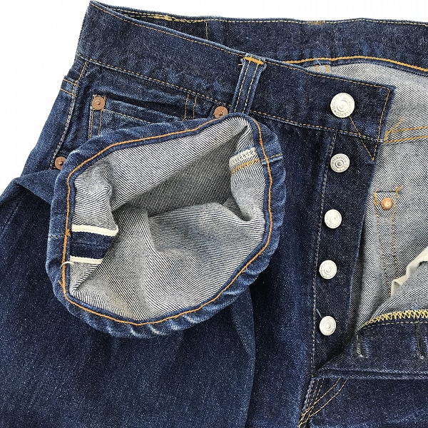 実際に弊社で買取させて頂いたLEVIS/リーバイス 96年製 501XX 刻印555 バレンシア製 復刻 ビッグE デニムパンツ 501-0004 /W31 L36の画像 6枚目