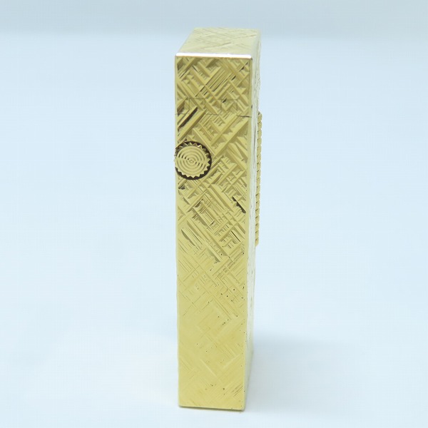 実際に弊社で買取させて頂いたdunhill/ダンヒル ガスライター サイドローラー クロスライン ゴールドの画像 2枚目