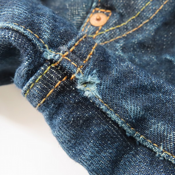 実際に弊社で買取させて頂いたEVISU/エヴィス Lot.2000 No.1 SPECIAL カモメペイント デニムパンツ/38×32の画像 5枚目