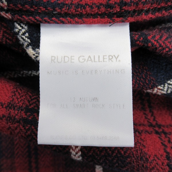 実際に弊社で買取させて頂いたRUDE GALLERY/ルードギャラリー チェック柄 ウエスタンシャツ/3の画像 3枚目