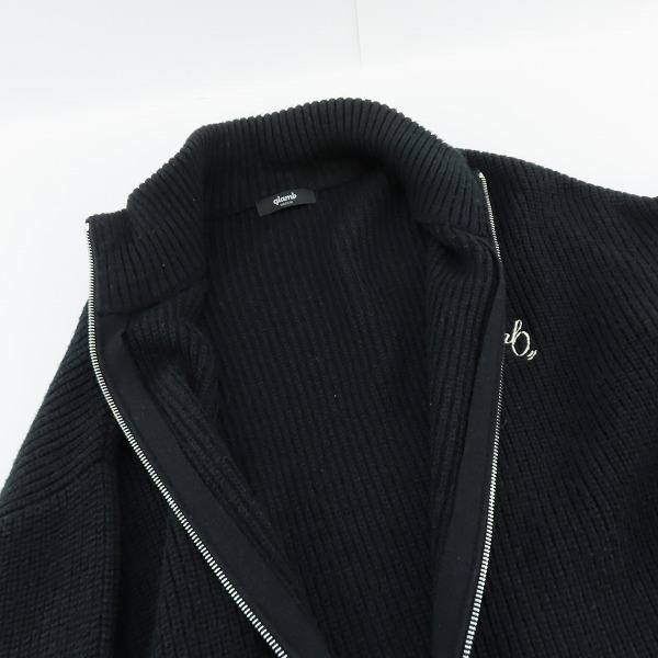 実際に弊社で買取させて頂いたglamb/グラム Spin Logo Drivers Knit/スピンロゴドライバーズニット GB0323/KNT14/Mの画像 5枚目