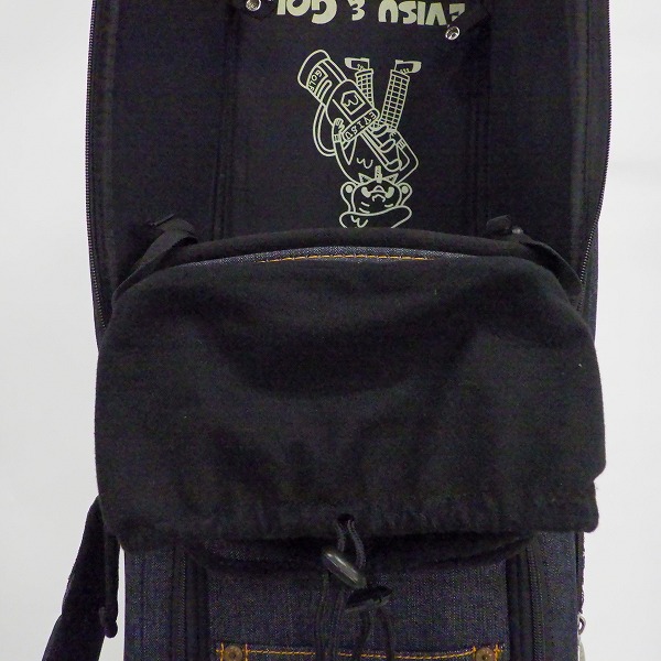 実際に弊社で買取させて頂いたEVISU GOLF/エヴィスゴルフ/エビス 3分割キャディバッグ 収納ボックス・キャスター付き デニム/ジーンズ の画像 5枚目