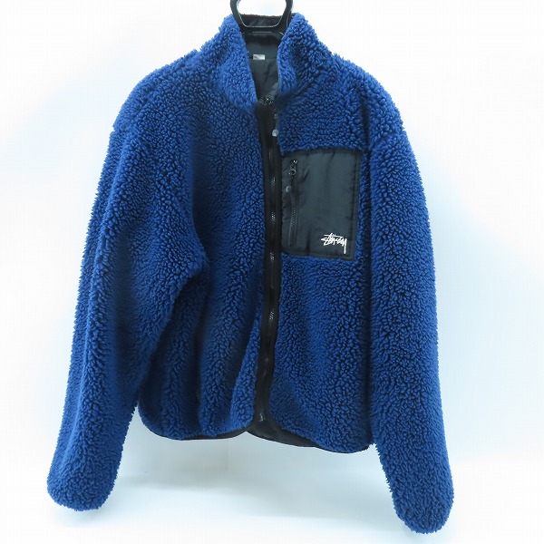 実際に弊社で買取させて頂いたStussy/ステューシー リバーシブル シェルパ フリースジャケット Lの画像 0枚目