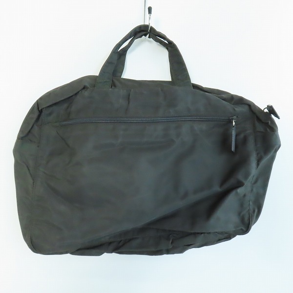 実際に弊社で買取させて頂いたPRADA/プラダ ロゴプレート ナイロン ハンドバッグ グレーの画像 1枚目