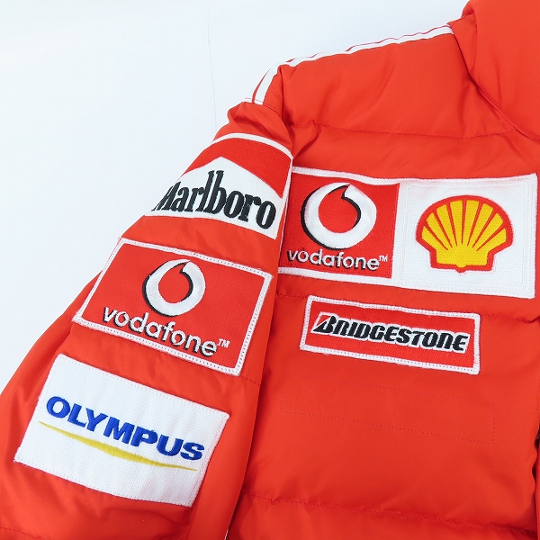 実際に弊社で買取させて頂いたFILA/フィラ Ferrari/フェラーリ Formula1/F1 中綿ジャケット /Mの画像 8枚目