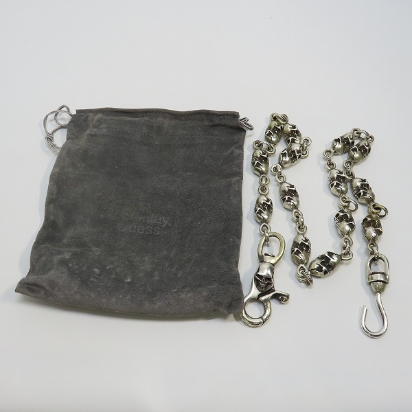 実際に弊社で買取させて頂いたSTANLEY GUESS/スタンリーゲス スカルウォレットチェーンの画像 9枚目