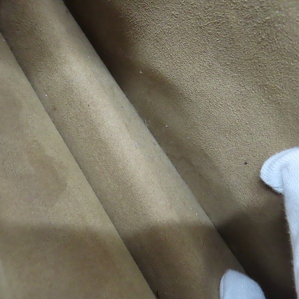 実際に弊社で買取させて頂いたGUCCI/グッチ GGスプリーム PVC×レザー 2WAYハンドバッグ ベージュ×ブラウン 409531の画像 6枚目