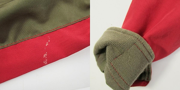 実際に弊社で買取させて頂いたCALEE/キャリー マウンテンパーカー レッド /Mの画像 9枚目