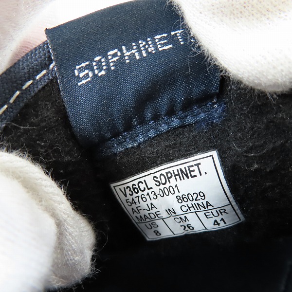 実際に弊社で買取させて頂いたVANS×SOPHNET/ヴァンズ×ソフネット OLD SKOOL オールドスクール V36CL SOPHNET. 547613-0001 /26 の画像 5枚目